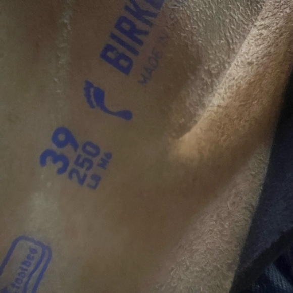 Women’s Black Birkenstocks with brushed silver hardware-Never worn - Picture 3 of 3